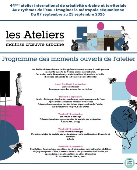 Top départ du 44ème atelier francilien: Aux rythmes de l'eau : Imaginer la métropole séquanienne