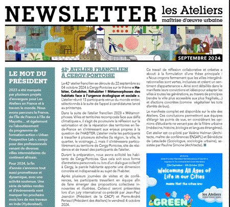 ** Newsletter de Septembre 2024 **