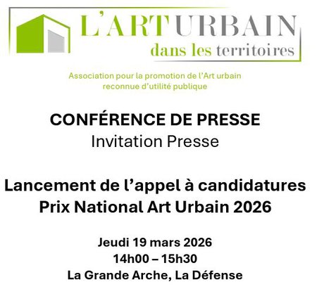Conférence de presse pour le lancement de l’appel à candidatures du Prix National Art Urbain 2026