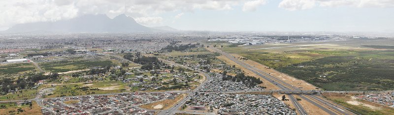 The Philippi area in Cape Town: township, airport, horticulture area...