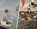 Une baignade à Asnières, Georges Seurat / Baignade à Paris, 2025